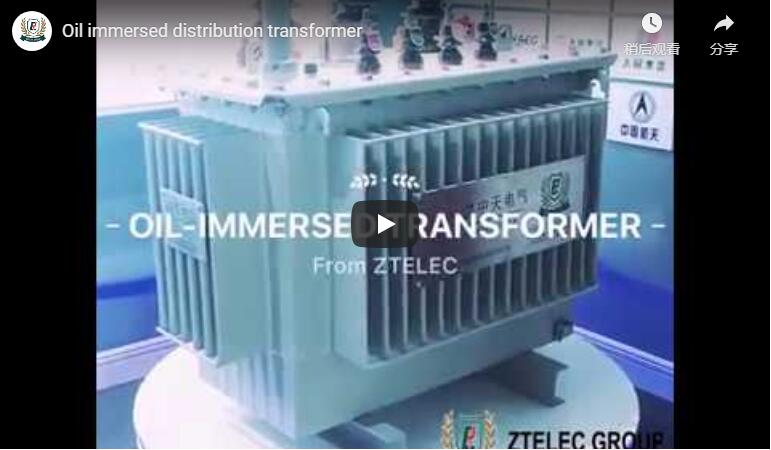 Oil immersed distribution transformer