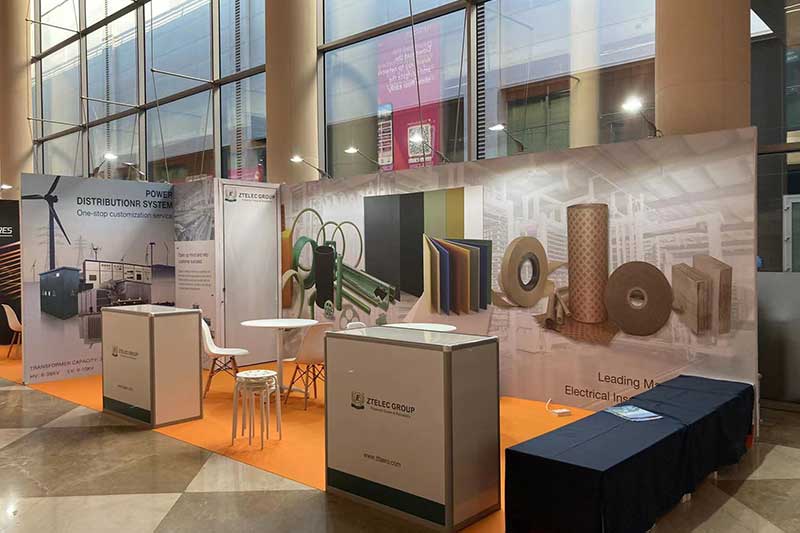 Insulation materials exhibition stand