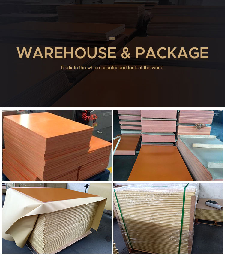 Phenolic back-up sheet