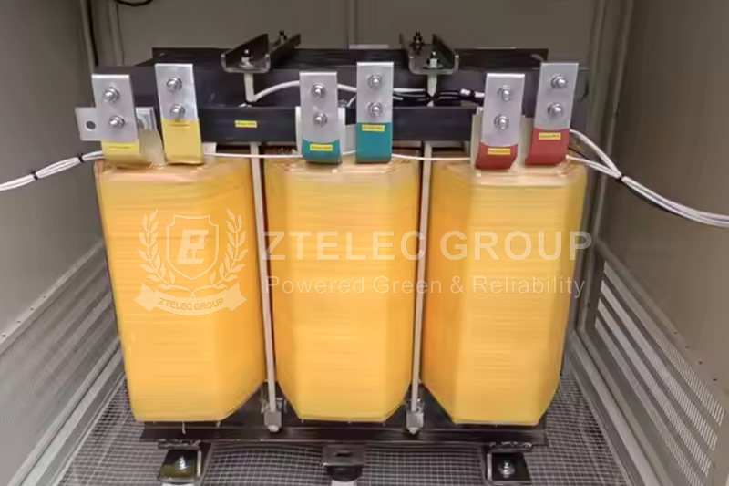 Isolation transformer in an industrial automation control cabinet