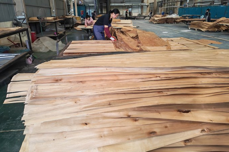 Laminated wood